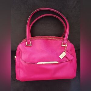 Vintage Fushia Coach Madison Handbag